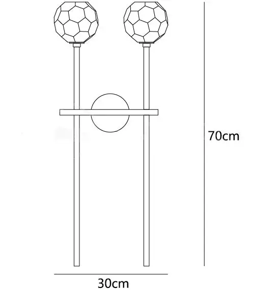 Crystal Ball Candle Wall Sconces Light
