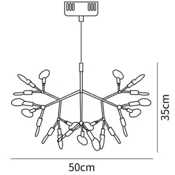 Beautiful Modern Heracleum LED Chandelier