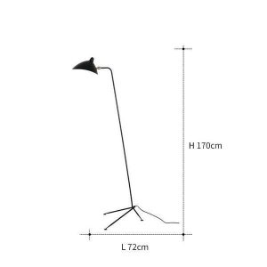 Serge mouille floor lamp