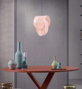 Perforated metal pendant light