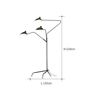 Serge mouille floor lamp