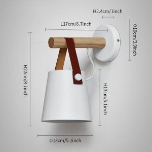 LED wooden wall light