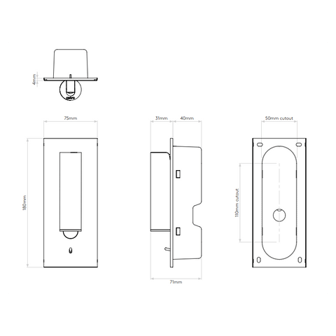 Fuse Switched LED Bedside Light