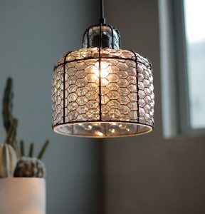 Vintage Glass Pendant Lamp