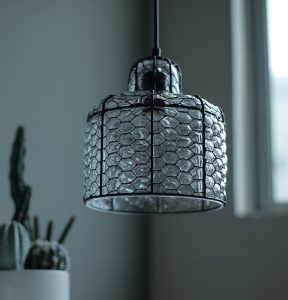 Vintage Glass Pendant Lamp