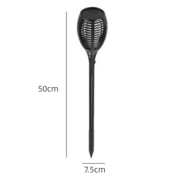 Solar Tiki Torches LED Flame Lights Outdoors
