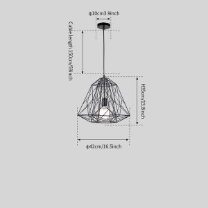 Cage Light Frame Pendant