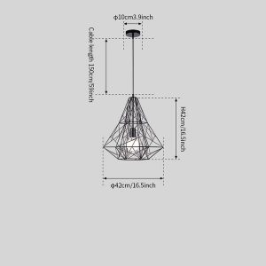 Cage Light Frame Pendant