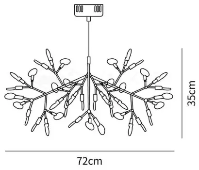 Beautiful Modern Heracleum LED Chandelier