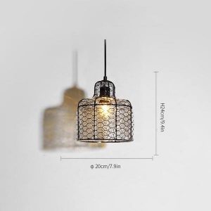 Vintage Glass Pendant Lamp