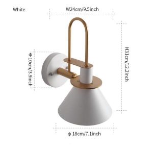 Nordic metal wall sconce